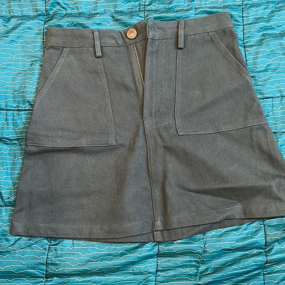 Utility mini skirt